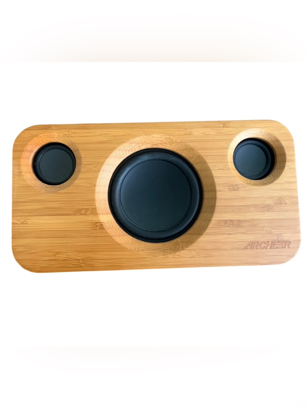 ARCHEER Bamboo Bluetooth Speaker Wireless Stereo Speaker + Charging Cable